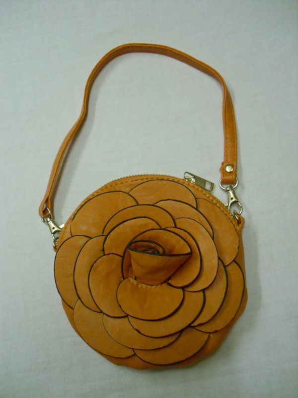 orange flower purse